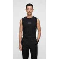 HUGO Tanktop aus Baumwoll-Jersey mit Logo-Print