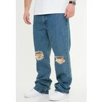 DAILY COTTON Loose-fit-Jeans DCPAPILON Herren Lange Hose Jeans Ripped Loose-Fit Baggy