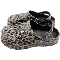 VewoTex Damen Clogs Leo » günstige Damenschuhe » Clogs mit Leoparden-Muster Clog (1 Paar, 2-tlg., 1 Paar) Sommer & Frühling Garten Schuhe mit Riemen und Cut-Outs