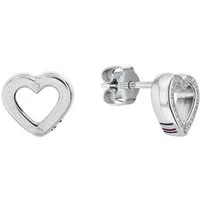 Tommy Hilfiger Paar Ohrstecker TOGGLE HEART, mit Emaille