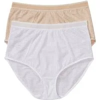 bonprix Taillenslip (Packung, 2-St) Highwaist Slip, aus Polyamid und Elasthan, bequeme Passform