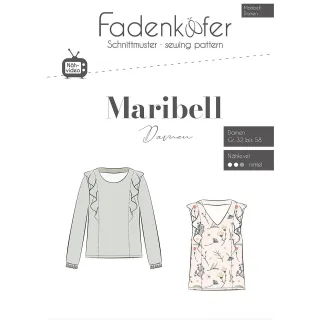 Fadenkäfer Schnitt "Bluse Maribell" für Damen