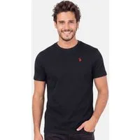 U.S. Polo Assn. T-Shirt USNaash – Herren Basic Shirt aus 100 % Baumwolle Klassischer Rundhalsausschnitt, weiches Material und Logo-Stickerei