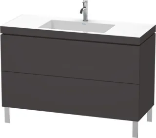 Duravit L-Cube c-bonded Set bodenstehend Graphit Supermatt 1200x480x698 mm - LC6939O8080 LC6939O8080