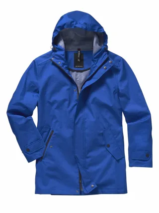 Mey & Edlich Herren Norddeich-Parka Blau 100 % Baumwolle