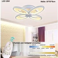 Eurohandisplay LED Deckenleuchte LED Deckenlampe Fernbediening Farbton einstellbar dimmbar TOP Angebot, LED fest integriert, Warm- bis Kaltweiß, Lichtfarbe und Helligkeit mit Fernbedienung einstellbar