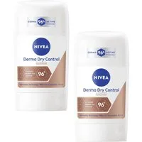 Nivea Deo-Stift 2x NIVEA Derma Dry Control Deo Stick 96h Anti Transpirant je 50ml 96h