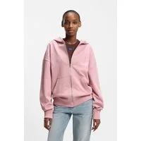 HUGO Kapuzensweatjacke Doa aus Baumwolle, Oversize Fit