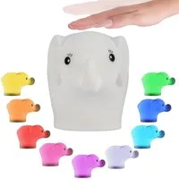 Pauleen LED Nachtlicht Night Elephant, Farbsteuerung, Farbwechsel, Nachtlichtfunktion, LED fest integriert, Farbwechsler, LED-Modul, Elefant, BPA-Frei, Farbwechsel RGBW