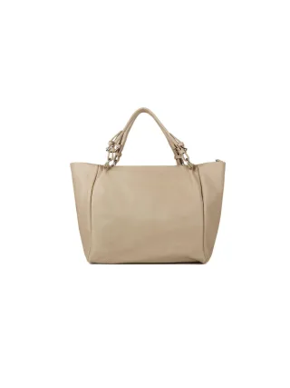 Giulia Monti Shopper Grau Beige
