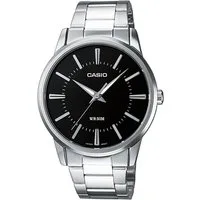 CASIO TIMELESS COLLECTION Quarzuhr MTP-1303PD-1AVEG, Armbanduhr, Herrenuhr, Damenuhr, analog, Neo-Display, Edelstahlarmband
