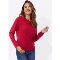 Sieh an! Strickpullover Ajour-Pullover Langarm Ajour, Jersey