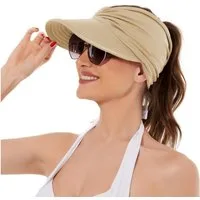 Coonoor Strohhut Sun Visor Hüte für Damen, verstellbare leichte Sommerhut