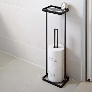 Toilettenpapier Aufbewahrung 52cm hoch - mit praktischer Ablage für Handy, Uhr oder Schlüssel - freistehend - für ca. 3 Rollen Toilettenpapier - minim