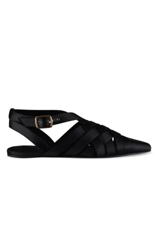 Loro Piana Silene Ballerinas Schwarz