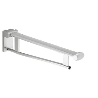 Keuco Plan Care Waschtisch-Stützklappgriff 34902170637 650mm, gebremst, Aluminium silber-eloxiert/schwarzgrau