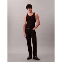 Calvin Klein Slim-fit-Jeans used washed, Slim Straight Fit, Logopatch am Bund