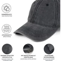 styleBREAKER Baseball Cap Vintage Baseball Cap Washed Used Look (1-St)