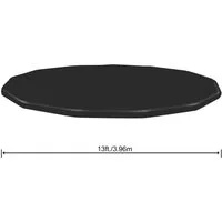 BESTWAY Pool-Abdeckplane Bestway Flowclear Abdeckplane PVC Ø 401 cm