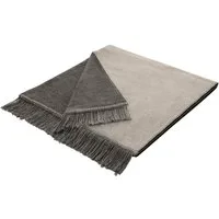 Biederlack Sesselschoner Cotton Cover Salt & Pepper, 50 x 200 cm (Breite x Länge), mit Fransen