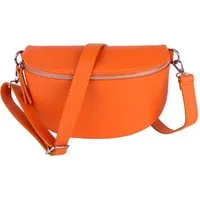 MIRROSI Bauchtasche Damen, Echtleder, Leder, Made in Italy, Umhängetasche, Brusttasche, (Schultertasche für jeden Anlass (1 Tasche & 1 Gurt), 3 Größen auswählbar), Crossbody Bag, Damen Taschen verstellbaren Schulterriemen