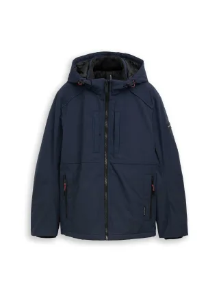 Tom Tailor - Funktionsjacke mit abnehmbarer Kapuze sky captain blue - Gr. - XXL