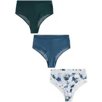Next Slip 3er-Pack Hochbund-Slips mit Mesh-Besatz (3-St)