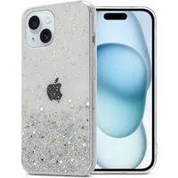 Cadorabo Handyhülle für iPhone 15 PLUS Hülle Apple iPhone 15 PLUS, Flexible TPU Silikon Handy Schutzhülle - Hülle - mit Glitzer