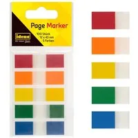 Idena Haftnotizblock Idena 312732 - Page Marker Strips, mehrfarbig, 1 Stück