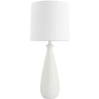 HOME DELUXE Tischleuchte Leuchte MELVA mit Stoffschirm, E27, Angenehmes Licht, Tischlampe, Schreibtischlampe, Nachttischlampe