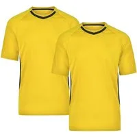 James & Nicholson Funktionsshirt Doppelpack Team-T Herren Funktions Team T-Shirt JN337 (Spar-Set, 2er-Pack) Atmungsaktiv, feuchtigkeitsregulierend und schnell trocknend