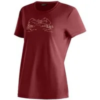 Maier Sports T-Shirt Wilma Print Damen Kurzarmshirt, leichtes Sommer Funktionsshirt, Rundhals, Reg Fit