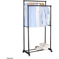 HTI-Living Kleiderständer Garderobenständer mit 2 Kleiderstangen, (Stück, 1 St., 1 Garderobenständer), Kleiderständer