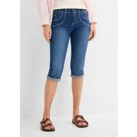 bonprix Caprijeans mit Stretch-Anteil, leichte Waschung, 5-Pocket-Style