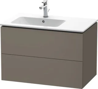Duravit L-Cube Waschtischunterbau wandhängend Flanell Grau Seidenmatt 820x481x550 mm - LC629109090 LC629109090