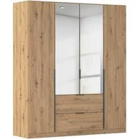 OTTO home Drehtürenschrank Kleiderschrank Schrank Garderobe AGORDO mit Dekor- oder Hochglanzfront (in zwei Griff-Farben, Breiten 91-360 cm) mit Außenschubkästen, in 7 Breiten und 2 Höhen MADE IN GERMANY