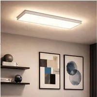 Briloner Leuchten LED Deckenleuchte, LED-Leuchtmittel fest verbaut, Warmweiß, Deckenpanel Deckenleuchte LED weiß opal Backlight Wohnzimmerleuchte