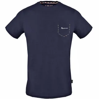 T-Shirt Aquascutum Pour Homme en Bleu Marine