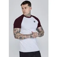 Siksilk T-Shirt SikSilk Herren-Raglan-T-Shirt