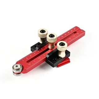 160mm/200mm Thin Ripping Jig Table Saw Guide Anodized CNC Aluminum Alloy Fits 3/8" & 3/4" Slots High Precision Adjustabl