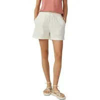 QS Shorts Sommerhose im Crinkle-Look und mit Bindeband