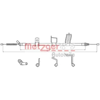 Metzger Handbremsseil hinten rechts Nissan Qashqai