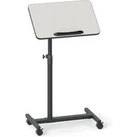 COSTWAY Laptoptisch, Betttisch auf Rollen höhenverstellbar, Beistelltisch neigbar