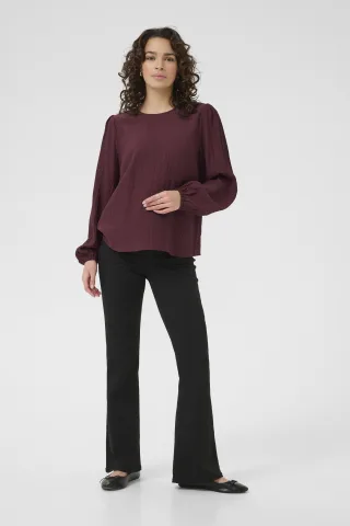 Langarm-Bluse KAvivy Regular fit bordo