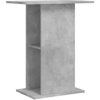 vidaXL Aquariumunterschrank Aquariumständer Betongrau 60,5x36x72,5 cm Holzwerkstoff