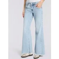 Herrlicher 5-Pocket-Jeans Edna Kama Denim Flared Fit, extra Weite