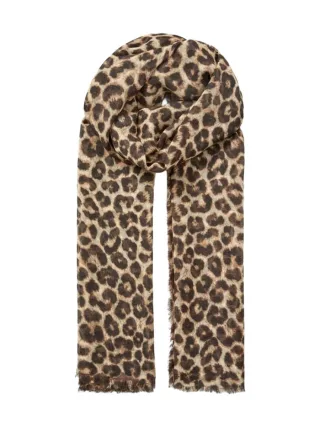 beck söndergaard - Schal mit Animal-Print braun - Gr. - OS