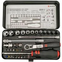 Würth Steckschlüssel WURTH Zebra Multi-Steckschlüssel 1/4 Zoll 34-teiliges Sortiment (1 St)