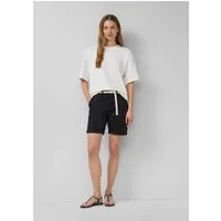 s.Oliver Shorts Hose Shorts mit geflochtenem Gürtel und Garment Dye
