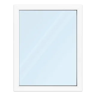Fenster 95x120 cm, Kunststoff Profil aluplast IDEAL® 4000, Weiß, 950x1200 mm, einteilig festverglast, 2-fach Verglasung, individuell konfigurieren